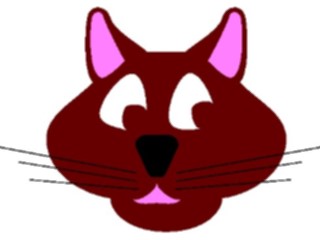 Sticker Custom Preview Image #018329 Animals Cartoons Cat Face1