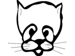 Sticker Custom Preview Image #018332 Animals Cartoons Cat Face4