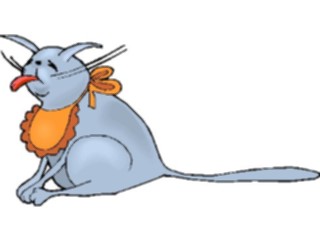 Sticker Custom Preview Image #018340 Animals Cartoons Cat Finicky