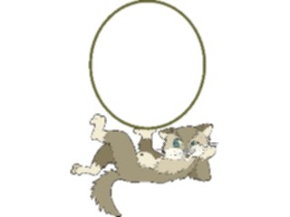 Sticker Custom Preview Image #018357 Animals Cartoons Cat Frame1