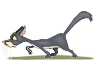 Sticker Custom Preview Image #018375 Animals Cartoons Cat Hunting2