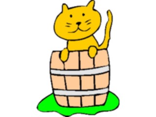 Sticker Custom Preview Image #018378 Animals Cartoons Catin Barrel