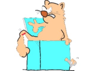 Sticker Custom Preview Image #018383 Animals Cartoons Catin Box