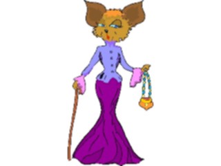 Sticker Custom Preview Image #018384 Animals Cartoons Catin Dress