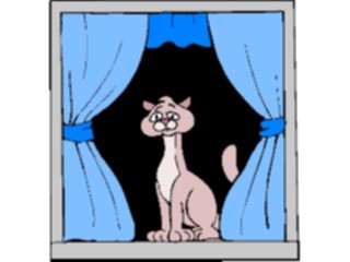 Sticker Custom Preview Image #018391 Animals Cartoons Catin Window
