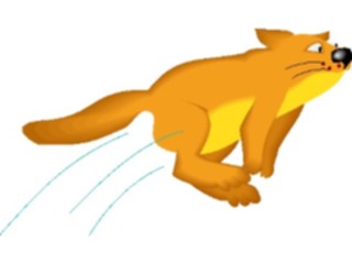 Sticker Custom Preview Image #018392 Animals Cartoons Cat Jumping1