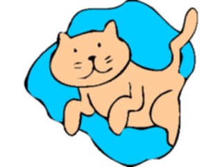Sticker Custom Preview Image #018397 Animals Cartoons Cat Leaping2