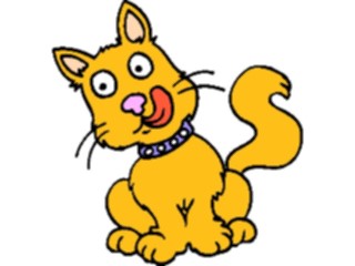 Sticker Custom Preview Image #018398 Animals Cartoons Cat Licking1