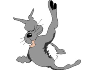 Sticker Custom Preview Image #018399 Animals Cartoons Cat Licking2