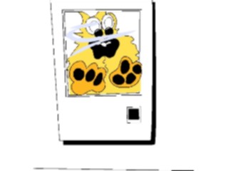 Sticker Custom Preview Image #018400 Animals Cartoons Cat Locked Out