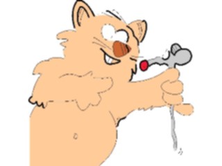 Sticker Custom Preview Image #018406 Animals Cartoons Cat Mouse1