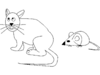 Sticker Custom Preview Image #018408 Animals Cartoons Cat Mouse3
