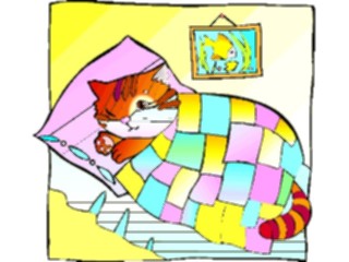 Sticker Custom Preview Image #018421 Animals Cartoons Cat Napping3