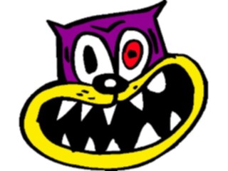 Sticker Custom Preview Image #018423 Animals Cartoons Cat Nutty1