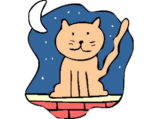 Sticker Custom Preview Image #018432 Animals Cartoons Caton Fence