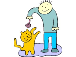Sticker Custom Preview Image #018447 Animals Cartoons Cat Playing4
