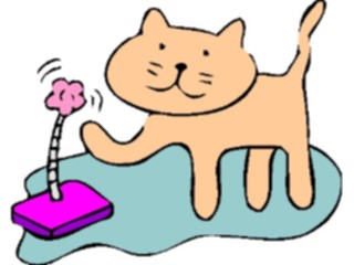 Sticker Custom Preview Image #018450 Animals Cartoons Cat Playing7