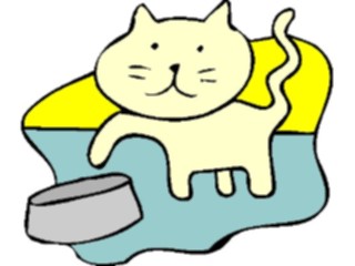 Sticker Custom Preview Image #018456 Animals Cartoons Cat Pointing2