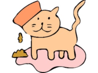Sticker Custom Preview Image #018505 Animals Cartoons Cat Spilled1