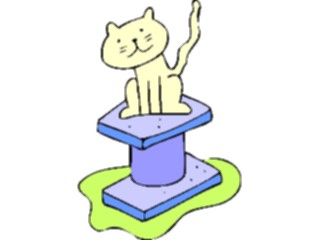 Sticker Custom Preview Image #018512 Animals Cartoons Cat Standing