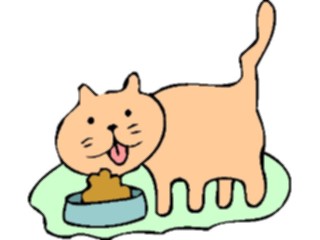 Sticker Custom Preview Image #018522 Animals Cartoons Cat Tasting2