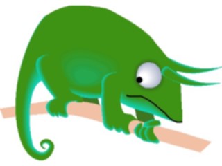 Sticker Custom Preview Image #018605 Animals Cartoons Chameleon1