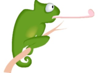 Sticker Custom Preview Image #018606 Animals Cartoons Chameleon2