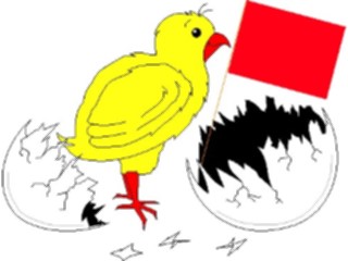 Sticker Custom Preview Image #018628 Animals Cartoons Chick Hatched
