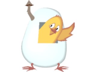Sticker Custom Preview Image #018638 Animals Cartoons Chickin Egg