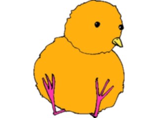 Sticker Custom Preview Image #018642 Animals Cartoons Chick Sitting