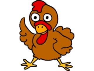 Sticker Custom Preview Image #018651 Animals Cartoons Chicken02