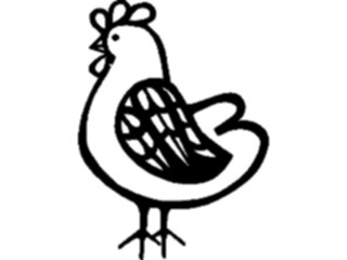Sticker Custom Preview Image #018656 Animals Cartoons Chicken07