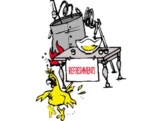 Sticker Custom Preview Image #018665 Animals Cartoons Chicken After Refreshments