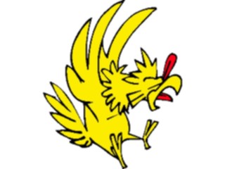 Sticker Custom Preview Image #018686 Animals Cartoons Chicken Squacking