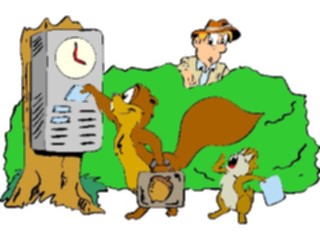 Sticker Custom Preview Image #018724 Animals Cartoons Clocking In