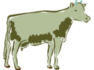 Sticker Custom Preview Image #018741 Animals Cartoons Cow08