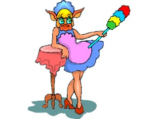 Sticker Custom Preview Image #018778 Animals Cartoons Cow Maid