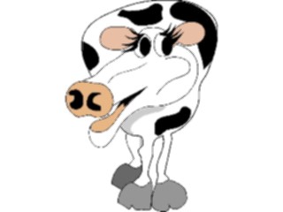 Sticker Custom Preview Image #018792 Animals Cartoons Cow Smiling1