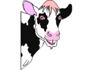 Sticker Custom Preview Image #018793 Animals Cartoons Cow Smiling2