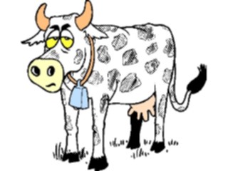 Sticker Custom Preview Image #018798 Animals Cartoons Cowwith Bell