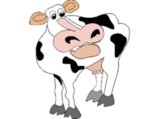 Sticker Custom Preview Image #018802 Animals Cartoons Cow Worried