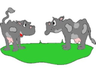 Sticker Custom Preview Image #018803 Animals Cartoons Cows Talking