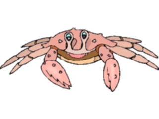 Sticker Custom Preview Image #018821 Animals Cartoons Crab Happy