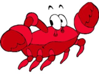 Sticker Custom Preview Image #018824 Animals Cartoons Crab Running