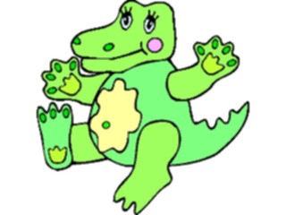 Sticker Custom Preview Image #018834 Animals Cartoons Crocodile1