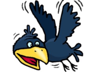 Sticker Custom Preview Image #018838 Animals Cartoons Crow