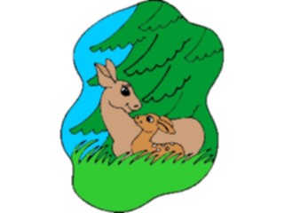 Sticker Custom Preview Image #018860 Animals Cartoons Deer Child