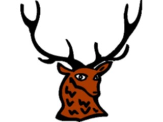 Sticker Custom Preview Image #018862 Animals Cartoons Deer Face2