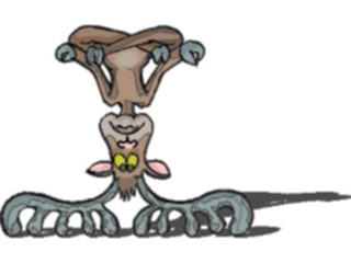 Sticker Custom Preview Image #018868 Animals Cartoons Deer Upside Down1