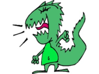 Sticker Custom Preview Image #018938 Animals Cartoons Dinosaur Angry2